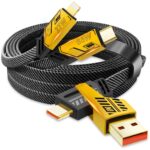 4-in-1 Fast Charging Cable for Type-C, Lightning, USB and V8