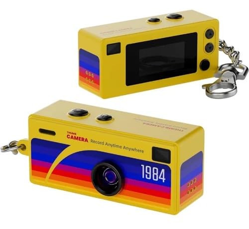 G6 Thumb Camera Mini Keychain Digital Camera, 1080P HD Video Recorder, Retro Style, Compact for Vlogging, Travel, Kids and Students
