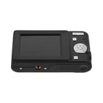 Compact Digital Camera for Adults and Portable Retro Point-and-Shoot Camera with Full HD for Travel Vlogging and Photography in Classic Black