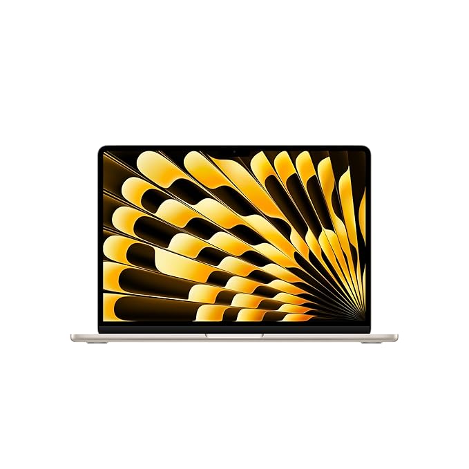 Apple 2026 MacBook Air 13″ Laptop with M5 chip: AI and Apple Intelligence, 34.46 cm (13.6″) Liquid Retina Display, 16GB Unified Memory, 1TB SSD Storage, 12MP Center Stage Camera, Touch ID; Starlight