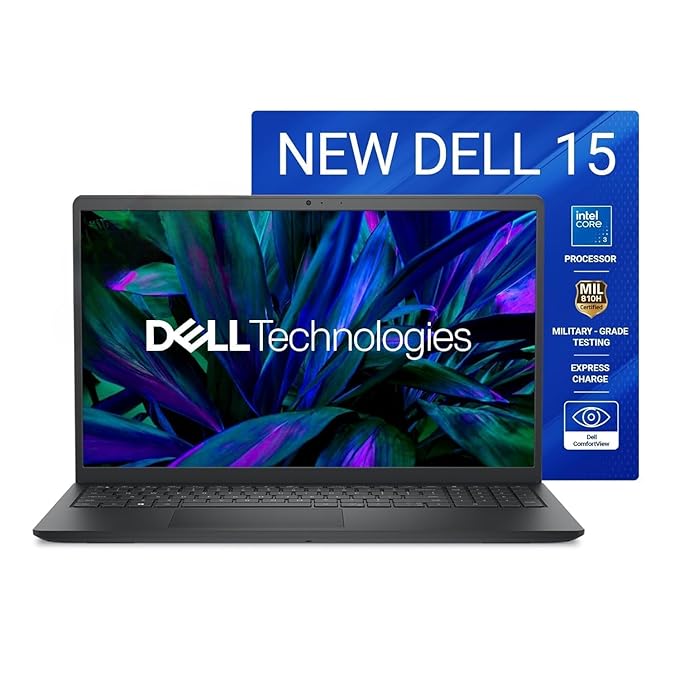 Dell Inspiron 15 DC15250 Laptop (Intel I5-1334U, 8GB DDR4 RAM, 512GB SSD, 15.6" Full HD Display, Windows 11 Home, MS Office 2024 + Microsoft 365, Carbon Black, 1 Year NBD Warranty)