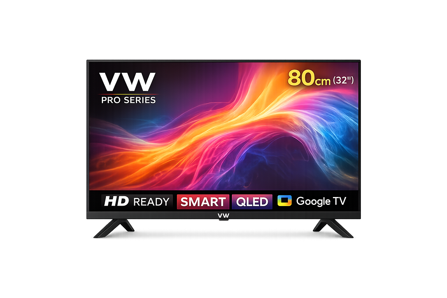 VW 80 cm (32 inches) Pro Series HD Ready Smart QLED Google TV VW32F1