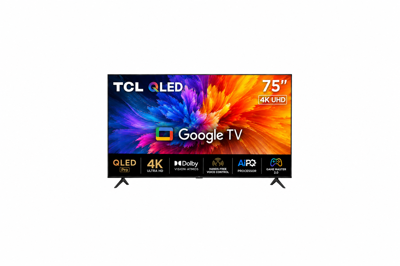 TCL 189 cm (75 inches) 4K UHD Smart QLED Google TV 75T6D