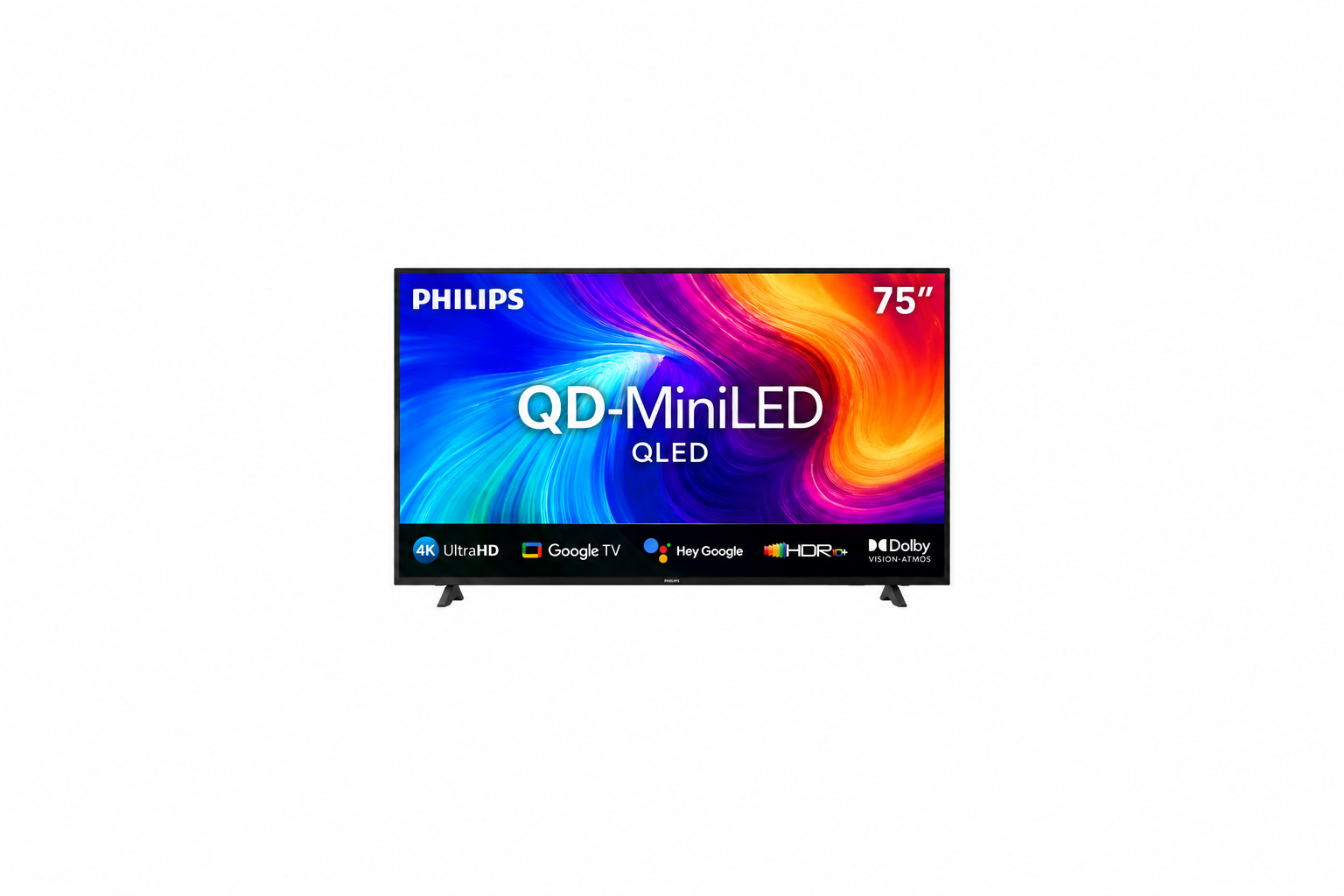 Philips 189 cm (75 inches) 4K Ultra HD QLED Smart QD-Mini LED Google TV 75MLED610/94