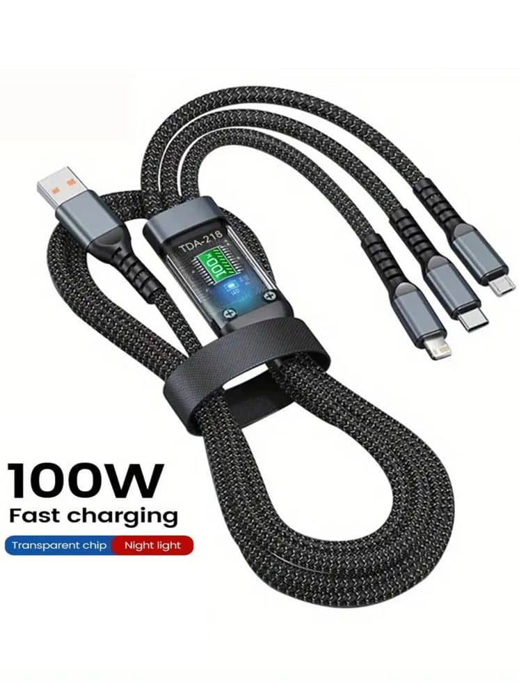 OLIVE OPS Black 5 A USB Data Cable 1.5 Meter